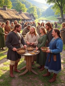 Ein Alltagsszene in der Antike (keltische Zeit)