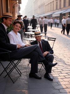 Alltagszene Jahrhundertwende Berlin.