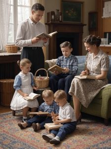 Familie in den 1930-er Jahren