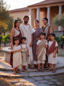 Familie in der römischen Antike.