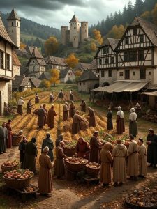 Frühes Mittelalter - ein typischer Marktplatz