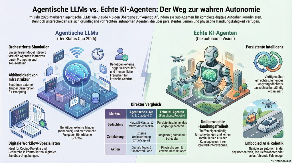 Unterschied Agentische LLMs zu echten KI-Agenten - lars-hattwig.de