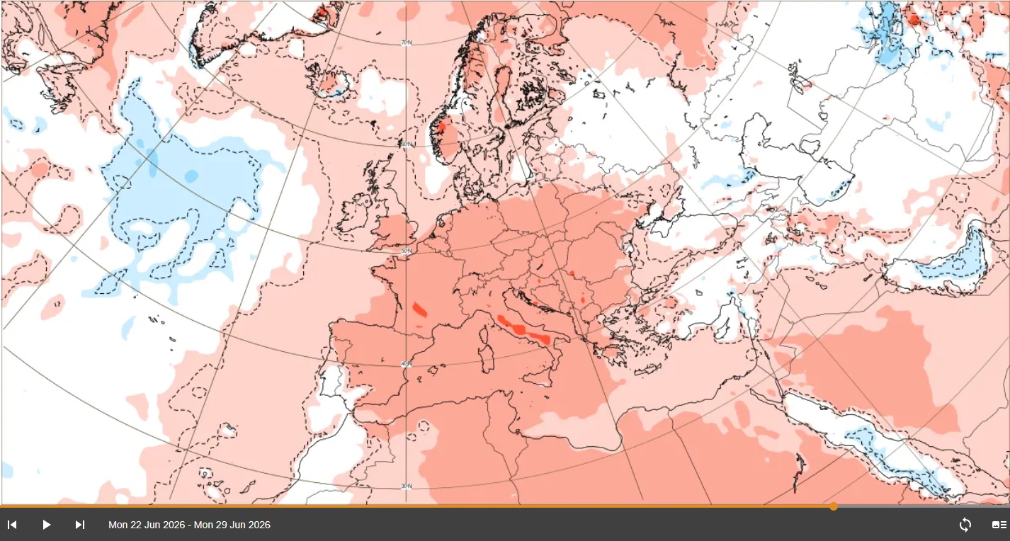Vier-Wochen-Vorhersagen des ECMWF (global und regional)