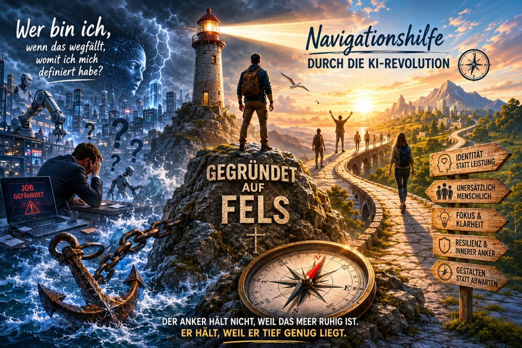 Von der Krise zur inneren Stabilität - Gegründet auf Fels und Navigations-Hilfe durch die KI-Revolution - Zwei Bücher für die KI-Ära.