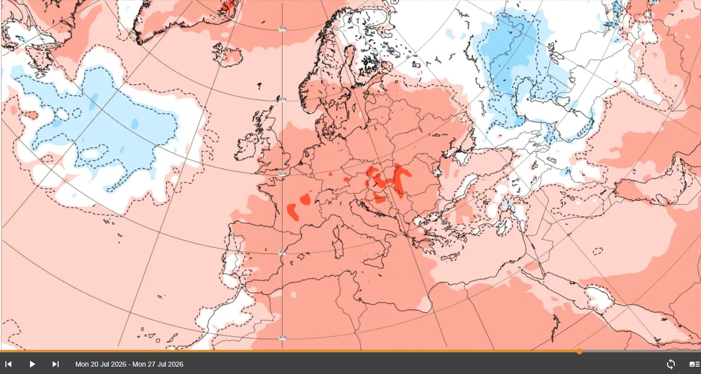 Vier-Wochen-Vorhersagen des ECMWF (global und regional)
